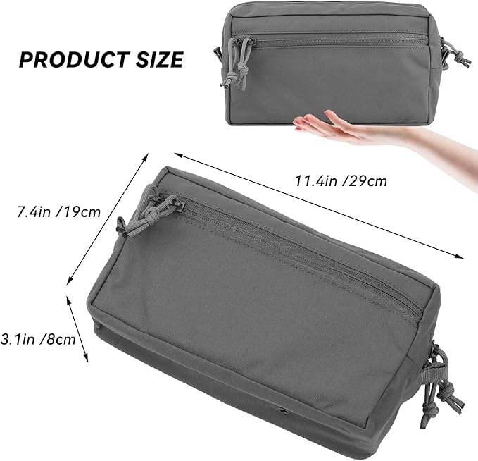 Small Tool Pouch Zipper Bag Molle Pouch General Purpose (GP) Pouch Pouch Organizer Multipurpose Storage Pouch