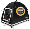 IGAN Small Inverter Generator Tent Cover While Running Compatible for Honda and Most 1000~2300 Watts Generators Portable Outdoor All-Weather Tarpaulin Cover for Rain Black