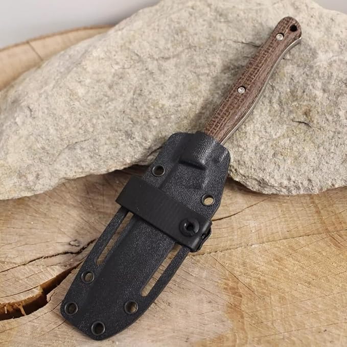 White River Knives Exodus 4 Natural Burlap Micarta handle.
