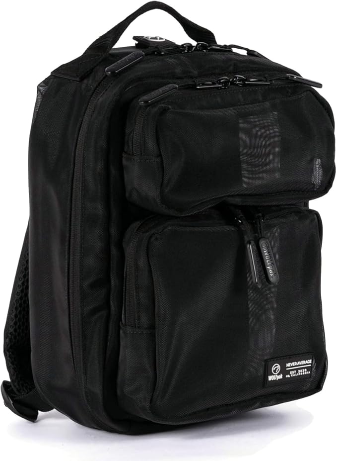 WOLFpak 9L Mini Tactical Backpack for Men &amp Women | Compact Small Everyday Carry Bag for Gym School Travel | Durable Water-Resistant Daypack with Molle System and Patch Panel (Mesh)