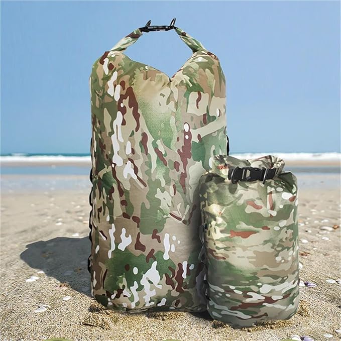 Waterproof Dry Bag Waterproof Backpack Portable Outdoor Sport Rafting Bag River Tracing Swiming Bucket Dry Bag 3L 5L 10L 20L 35L for SwimmingBoating(3L-with 2 Straps)