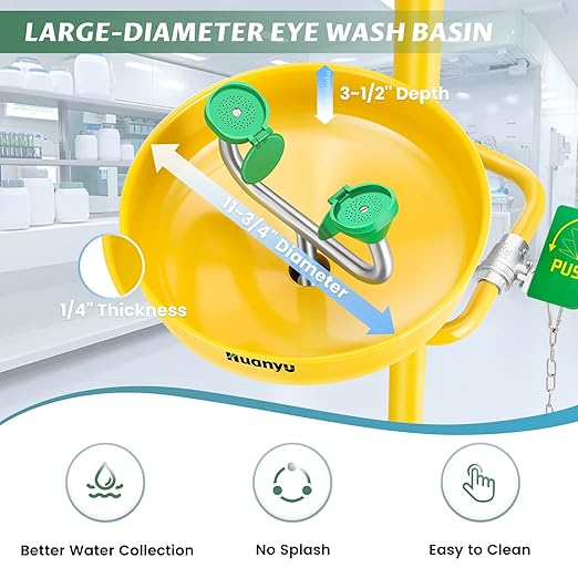 Huanyu Emergency Shower Station (Yellow 1107Y-1)