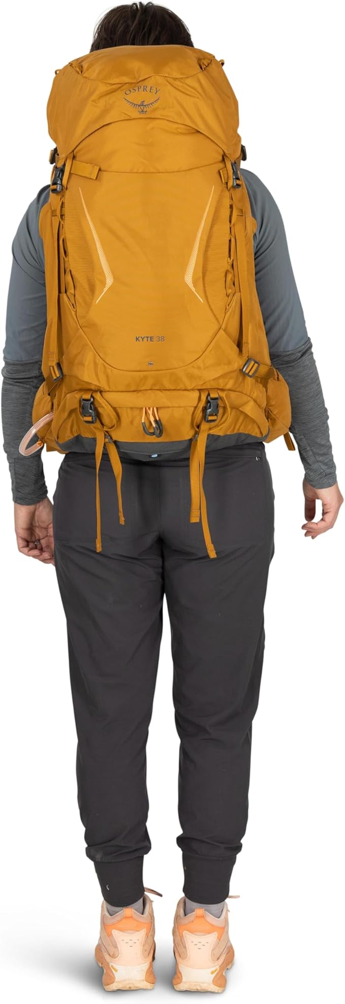 Osprey Kyte 38L Women's Backpacking Backpack - Hiking &amp Camping Bag with Waterproof Raincover Barley Brown X-Small/Small