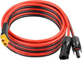 XRDS -RF Solar Connector to XT60 Cable 12FT 10AWG Solar to XT60 Female Extension Cable 600V Rated Power Cable for Solar Panels Batteries Power Stations – Heavy-Duty High Current Transfer
