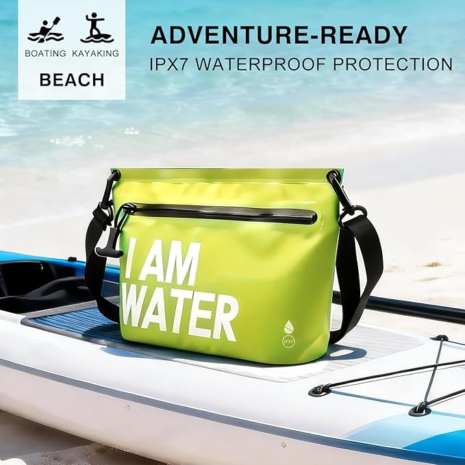6L Water-Resistant Travel Pouch Splashproof Zipper Toiletry Bag Lightweight Splash-Resistant Organizer for Beach Pool Travel Essentials