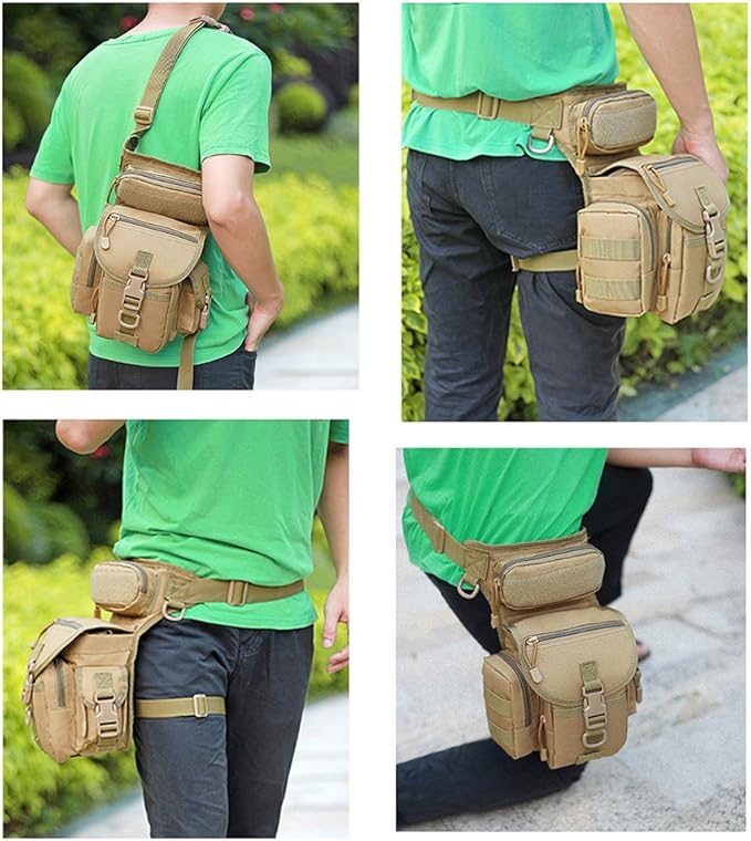 Multi-Purpose Tactical Drop Leg Bag Tool Fanny Thigh Pack Leg Rig Military Motorcycle Camera Versipack Utility Pouch Black/Coyote Tan/Army Green/Camouflage 7 Colors Available