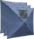 Clam Quick-Set Wind &amp Sun Panels 3-Pack – Slate Blue Sidewalls – Fits Traveler Venture &amp Escape – Full Coverage Shade &amp Privacy – Carry Bag – Tent Not Included