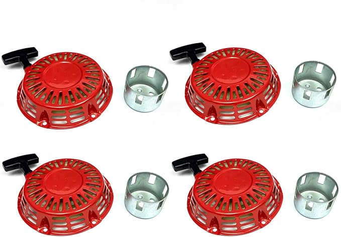 Recoil Starter with Pulley for A-ipower AP4000 AP5000 SUA4500 SUA5000 7HP 7.5HP Generator 1-1/2 in Height (4)