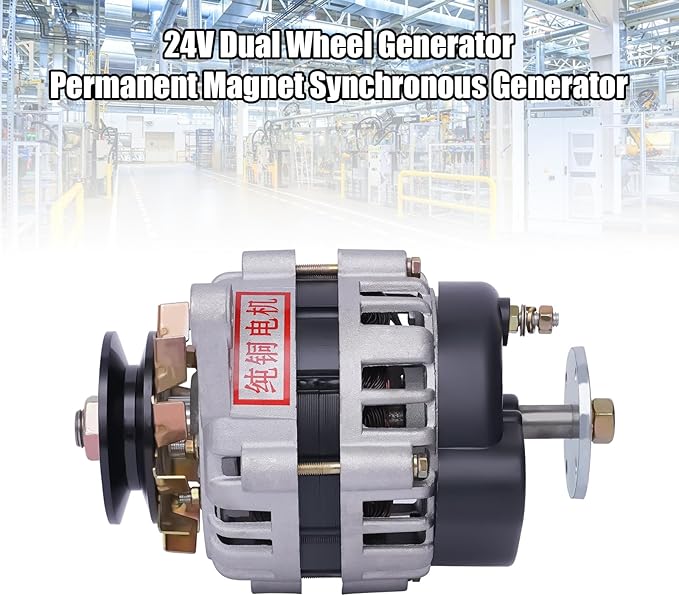 2000W Permanent Magnet Generator DC Brushless Double Wheel Generator Agriculture (24V/ Double Wheel)