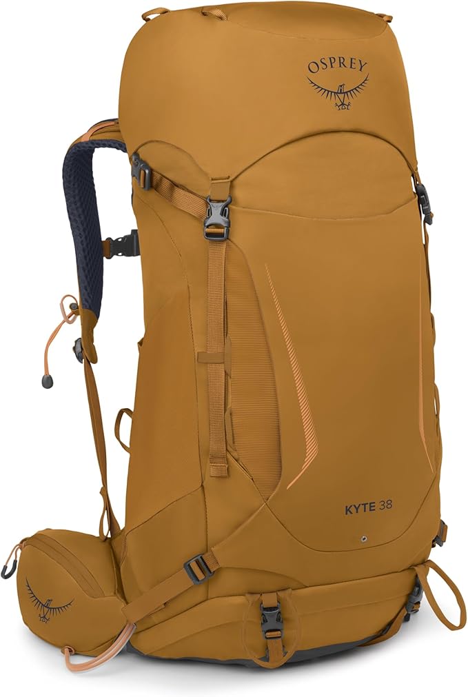 Osprey Kyte 38L Women's Backpacking Backpack - Hiking &amp Camping Bag with Waterproof Raincover Barley Brown X-Small/Small