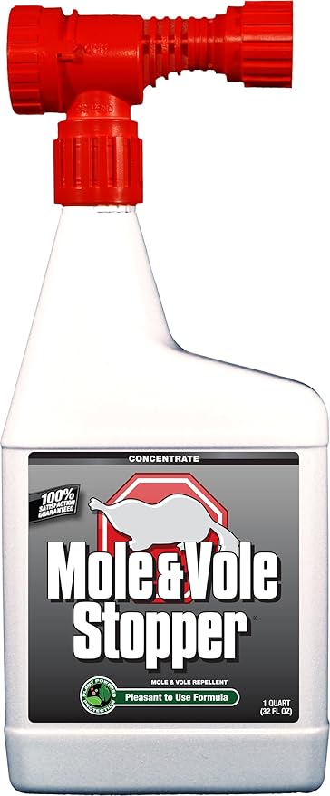Messina Wildlife MO-C-032-HS Mole and Vole Stopper 32-Ounce Hose End Concentrate Organic