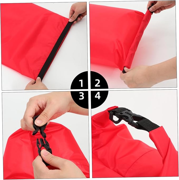 Yardwe 3pcs Waterproof Dry Bag Compression Sack 15l High Performance Fabric Roll Closure for Kayaking