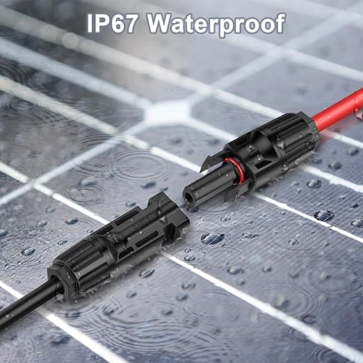 40FT 12AWG Solar Panel Extension Cable with Female and Male Connectors Solar Cable for Solar Panels Charge Controllers and Solar Generator (12AWG 40FT)
