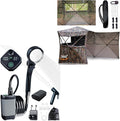 360° Hunting Blind &amp Portable Shower Combo–Ultimate Wilderness Survival Kit for Camping Hunting Expeditions|All-in-One OutdoorGear Bundle (360Hunting Blind for Turkey Hunting+6000mAh Portable Sho