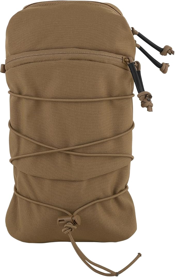 Tactical General Purpose Pocket 12x5 GP Pouch 1.5L Hydration Bag Carrier Backpack Organizer MOLLE + Belt
