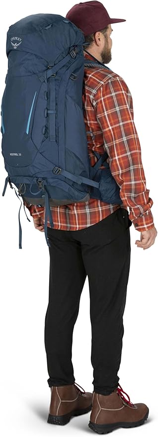 Osprey Kestrel 38L Men's Backpacking Backpack Atlas Blue S/M