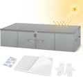 Wedding Dress Storage Box Wedding Dress Preservation Box With 50 Sheets of Acid Free Tissue Paper Microfiber Gloves and Clothing Desiccants Bridal Essentials for WeddingKeepsake (Gray)