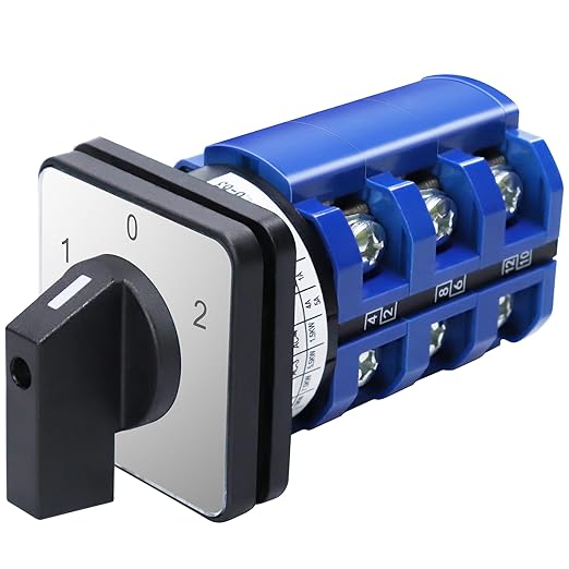 Multi-Transfer Switch AC 660V 63A 3 Positions 12 Terminals - Changeover Selection Switch for RV Camper and Boat