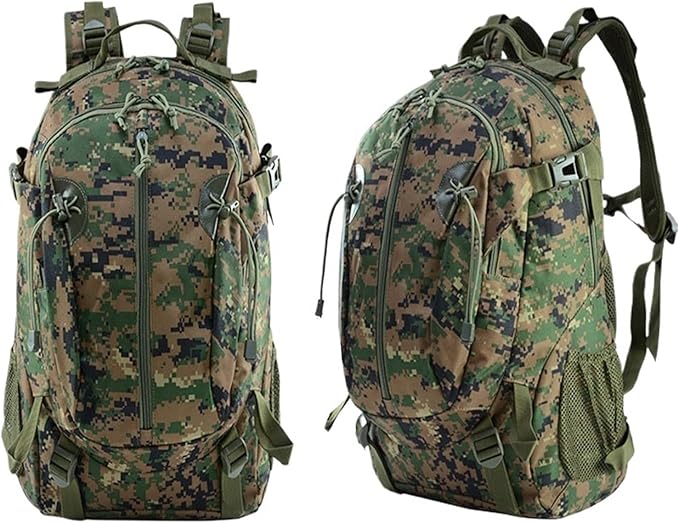 Outdoor Camouflage Backpacks Men's New Oxford Large Capacity Sports Cloth Waterproof Bag Tactical Backpack(Jungle digital)