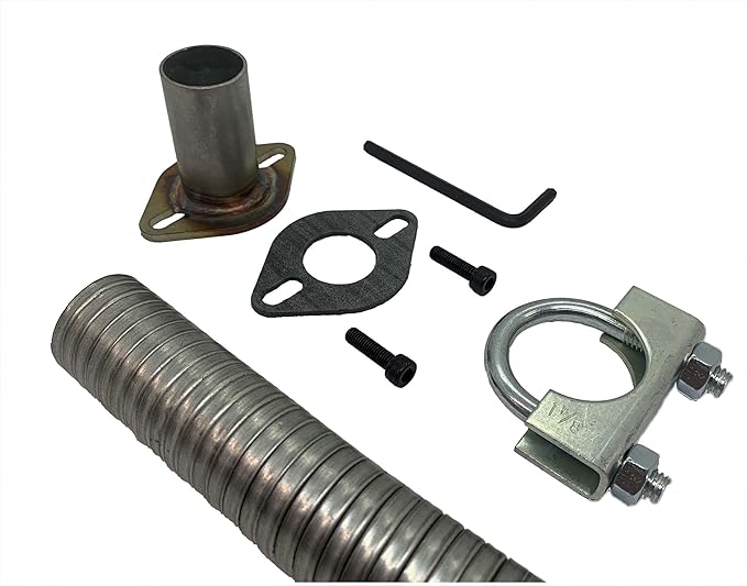 for Predator 5000 Generator 1 Steel tubing Exhaust Extension 10 Inch Length