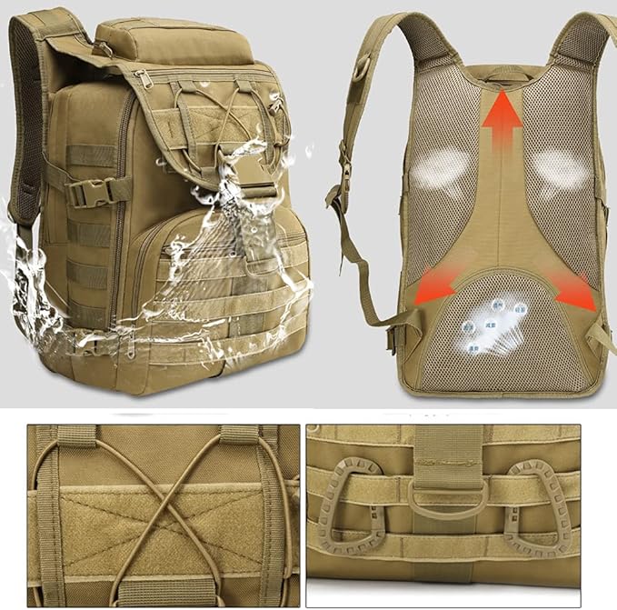 35L Molle Tactical Backpacks Assault Pack Bug Out Bag Hiking Treeking Daily Rucksack
