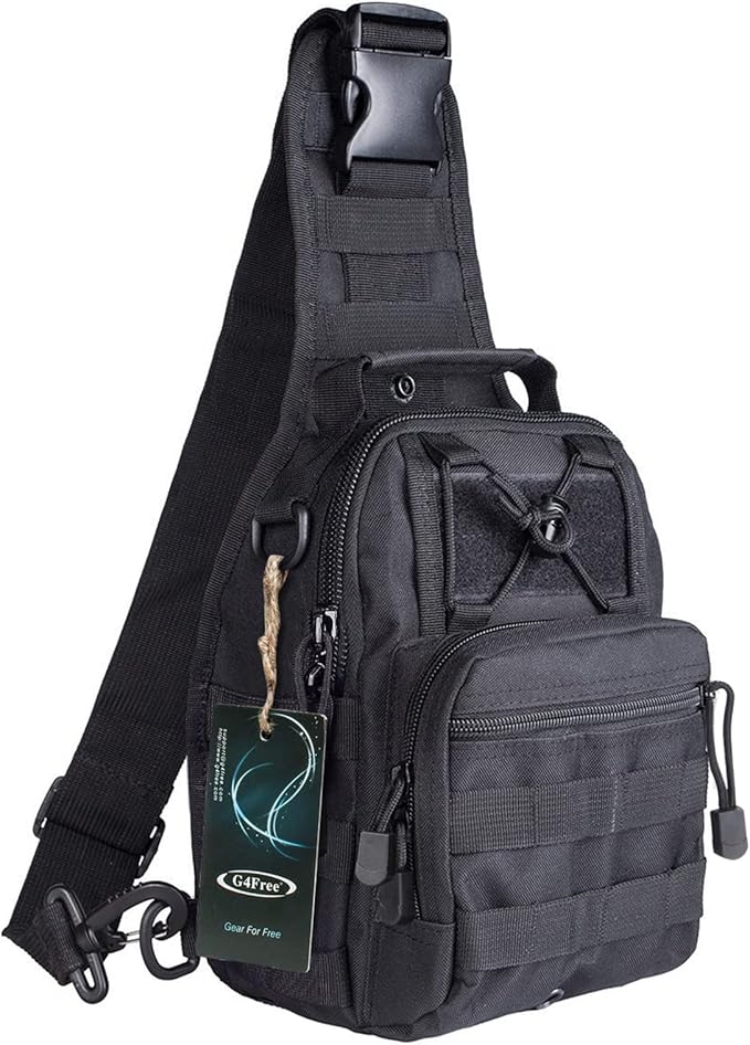 G4Free Outdoor Tactical Bag Backpack and 10L Tactical EDC Sling Bag Backpack