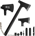 Bushcraft Hatchet - Multi-Tool Camping Hatchet with Firestarter and Saw | Portable Survival Gear | Hiking and Emergency Tools | All-in-One Backpaging Axe for Outdoor Adventures