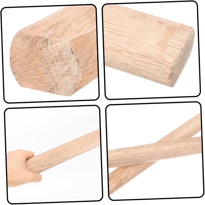 DOITOOL 2pcs Replacement Axe Handles Durable Wood Parts for Hatchets Ergonomic Design for Comfort and Safety for Wood Splitting and Camping