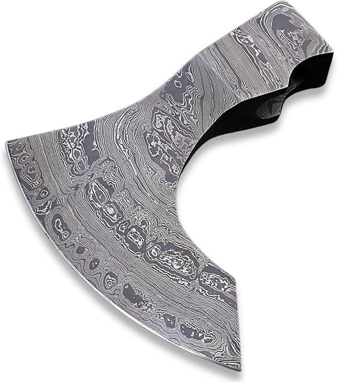 Axe Head Handmade Damascus Viking Hatchet Axe Bearded Camping Wood Cutting Chopping Splitting Axe Medieval Battle Axe Head Ax-2039