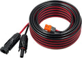 Solar Charge Cable Solar Connector to XT60i Adapter Connector Connecting Solar Panel XT60i-F Extension Cable 12AWG Cable Compatible for EcoFlow Solar Generator Power Station 7.62M(25FT)