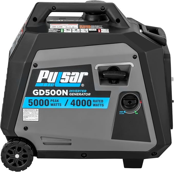 Pulsar Products GD500N 5000W Portable super-quiet Inverter Generator RV-Ready CARB Compliant