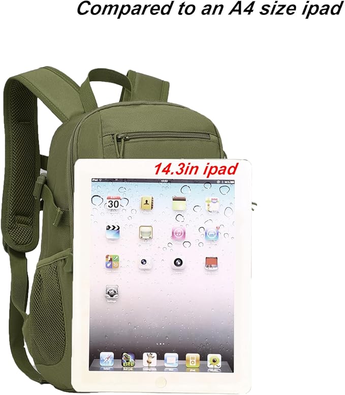 ArcEnCiel 10L/20L Mini X-Small Tactical Backpack MOLLE Daypack Gear Pack Camping Bag with Patch