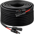 XRDS -RF Solar Cable 50FT 8AWG Solar Extension Cable with Male &amp Female Solar Connectors Flame-Retardant Protective Sleeving Solar Panel Cable Weatherproof PV Wire for Solar Panel Connection