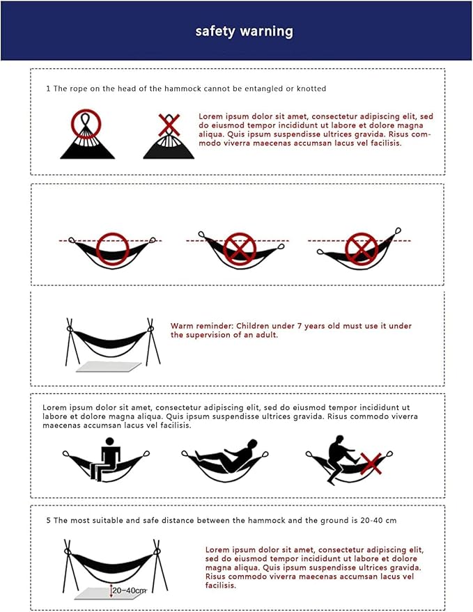 Cotton Fabric Hammock with Carrying Bag Outdoor Indoor Two Person Large Soft Hammock for Patio Porch Garden Backyard