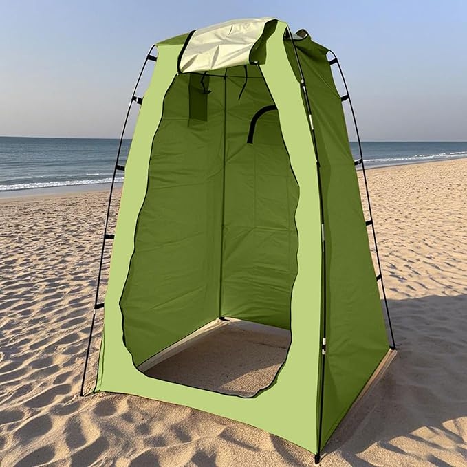 Camping Shower Shower Tent Portable Changing Room Multifunctional 4-in-1 Design Quick Pop-Up Setup with No Tools Required 120x120x190cm/47.24x47.24x74.8 Inches for Camping