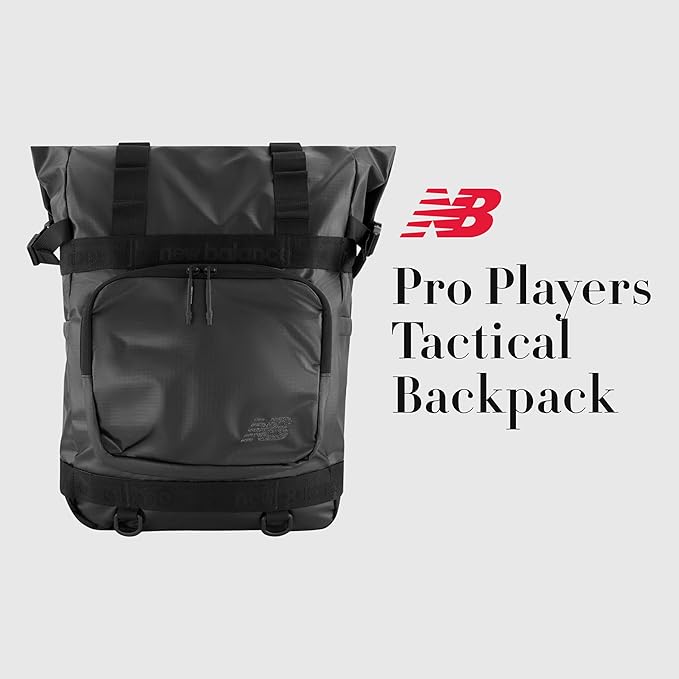 Concept One New Balance Tactical Laptop Backpack Pro Players Performance Bag for Men and Women Black 17.5 Inch