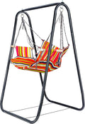 Hammock Chair with Stand Swing Chair with Stand Heavy-Duty Hammock with Stand Included Swing Stand for Indoor Outdoor Patio Yard 440Lbs Bearing
