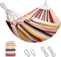 HappyPicnic Double Hammock with 9.8FT2 Rope Portable 2 Persons Hammock with Carrying Bag- Patio Hammocks Hanging Camping Bed for Patio Backyard Porch Outdoor and Indoor Use