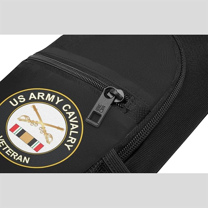 US Army Cavalry Corps Iraq Veteran Chest Pack Leisure Shoulder Crossbody Chest Bag