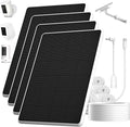 6W Solar Panel for Ring Spotlight Cam Battery &amp Stick Up Cam Battery High-Efficiency Solar Charger with 360° Adjustable Retractable Bracket &amp 10ft Cable (4 Pack)