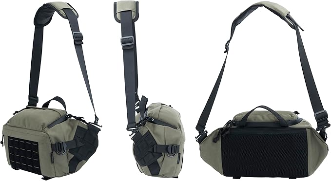 Tactical Sling Backpack Crossbody EDC Pack MOLLE Satchel Bag for Travel Work Camping and Hiking 8Liter