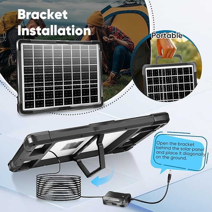 20W Solar Powered Battery Charger &amp Maintainer Built-in Smart MPPT Charge Controller Waterproof 12V Solar Panel Trickle Charging Kits for Car Boat Trailer RV Marine