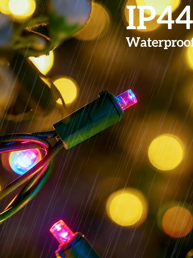Led Christmas Net Lights for Bushes 132LED 6FT x 6FT Connectable UL Certified Net Lights for Bushes Tree Shrubs Xmas Trunk Green Wire Christmas Decorations