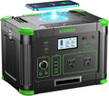 500W Portable Power Station 512Wh Solar Generator with 60W USB-C PD Output Built-in BMS 110V Pure Sine Wave AC Outlet Backup Lithium Battery for Outdoors Camping Travel Emergency (Peak 1000W)