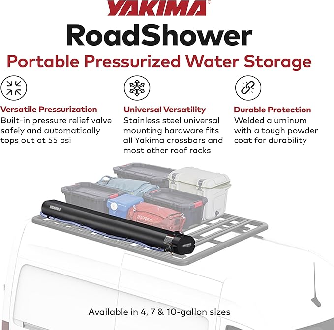 Yakima RoadShower 10 Gallon Pressurized Water Tank