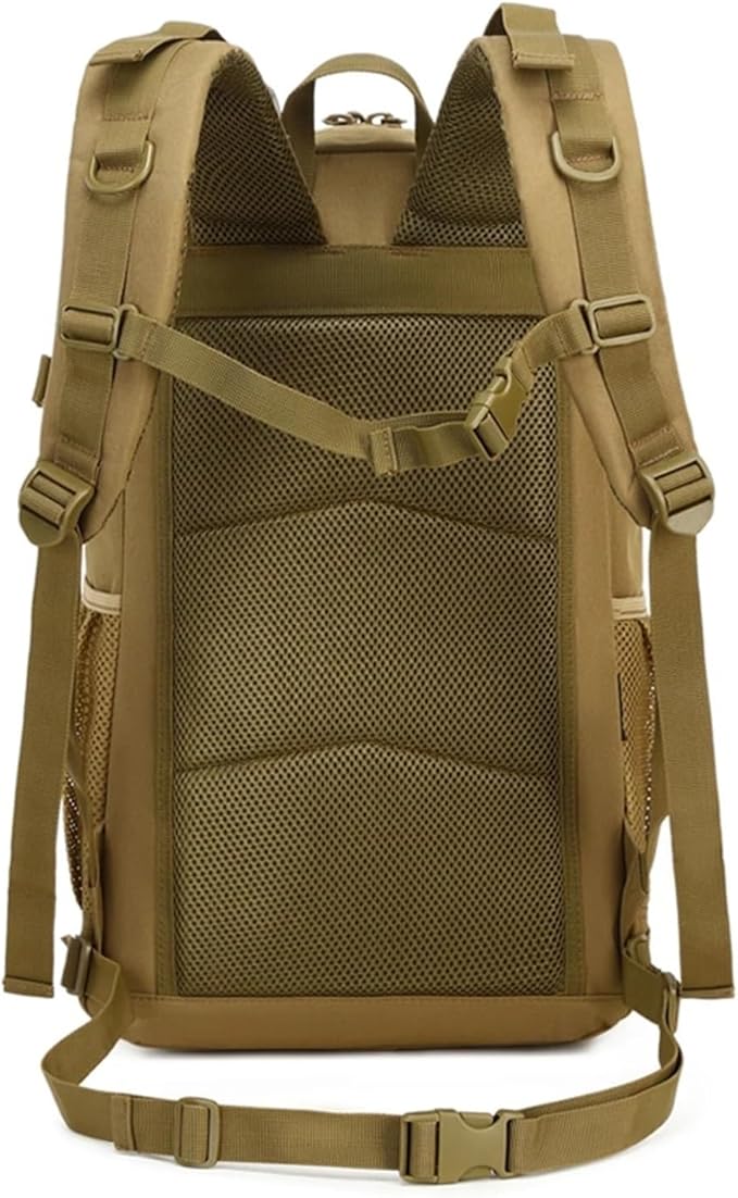 Genérico Compatible For Outdoor Tactical Backpacks Large Capacity Waterproof Multi Functional Backpack Trekking Camping(Black B)
