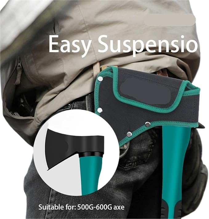 Woodworking Axe Bag Axe Sheath Axe Hanging Bag Waist Bag Thick Oxford Cloth Suitable for 500g-600g Axe for Outdoor Camping Blade Protection