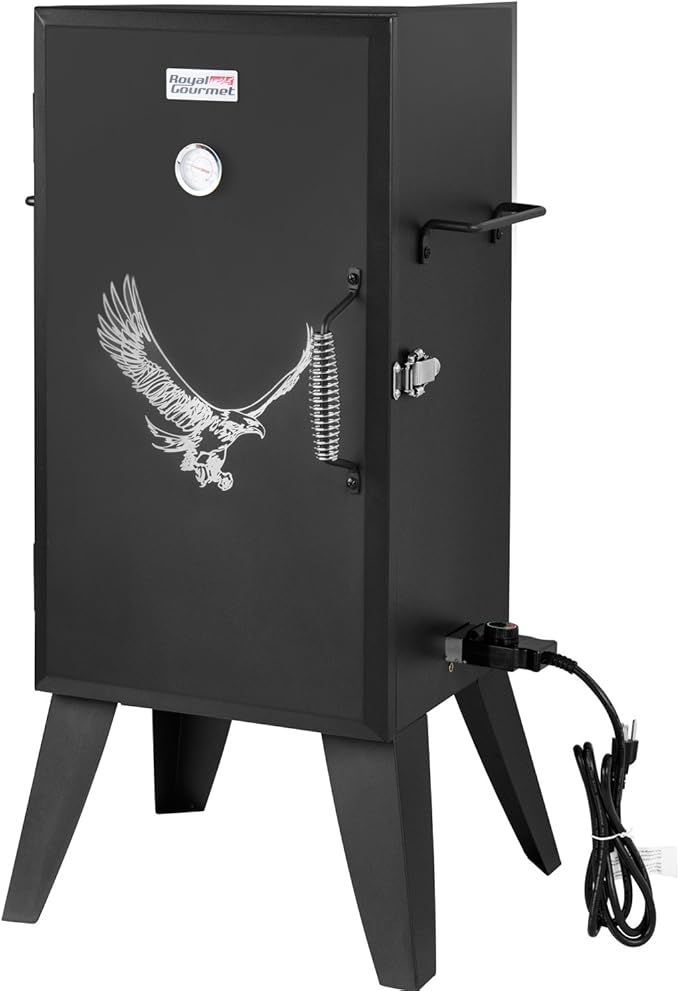 Royal Gourmet SE2801 Electric Smoker with Adjustable Temperature Control Black