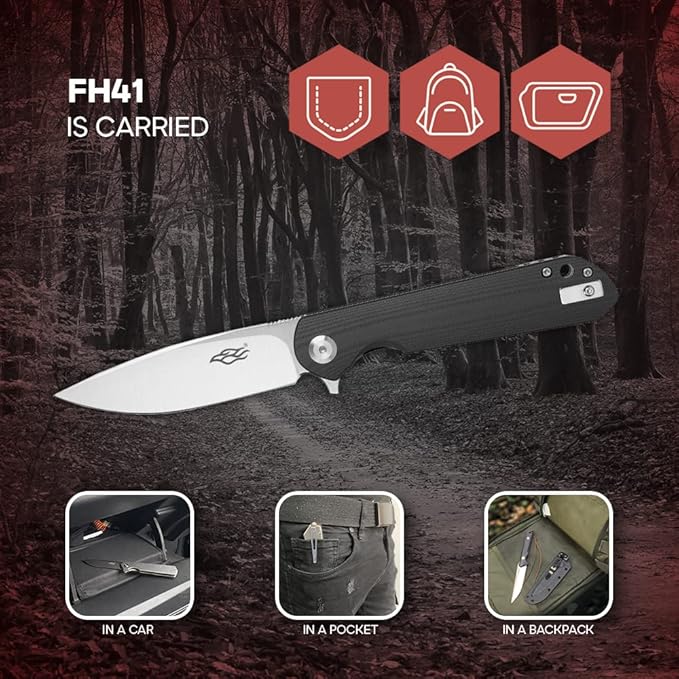 Ganzo Firebird FH41 BK D2 Steel Blade G10 handle Pocket Folding Knife EDC Tool