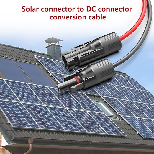 Solar Connector to XT60 Adapter Extension Cable Solar Panel 60W 110W 160W 220W 400W Compatible with Anker Powerhouse ECOFLOW River Delta Rockpals Solar Generator 11Ft